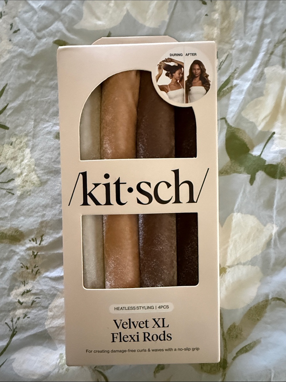 Kitsch Velvet XL Flexi Rods - Cream, Tan, Brown, Dark Brown